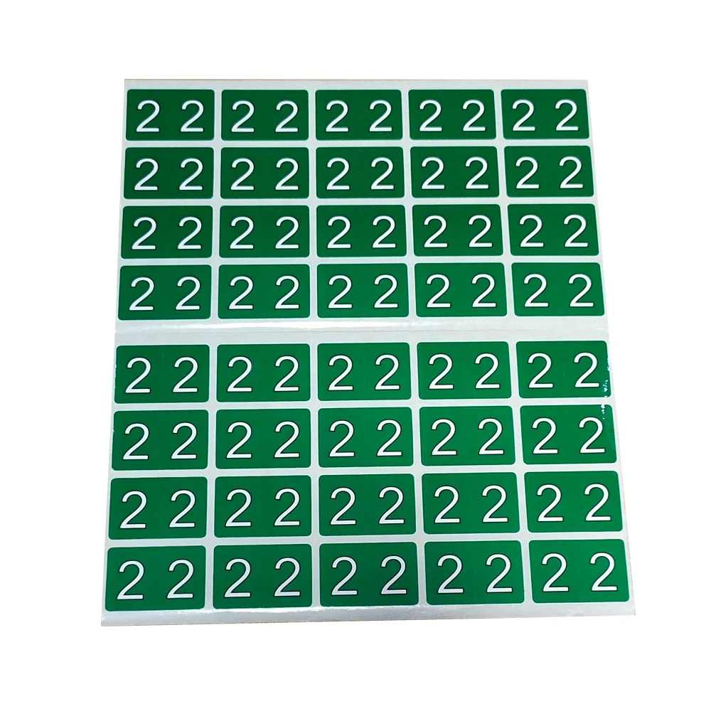 Пользовательские печатные цветные наклейки с серийным номером