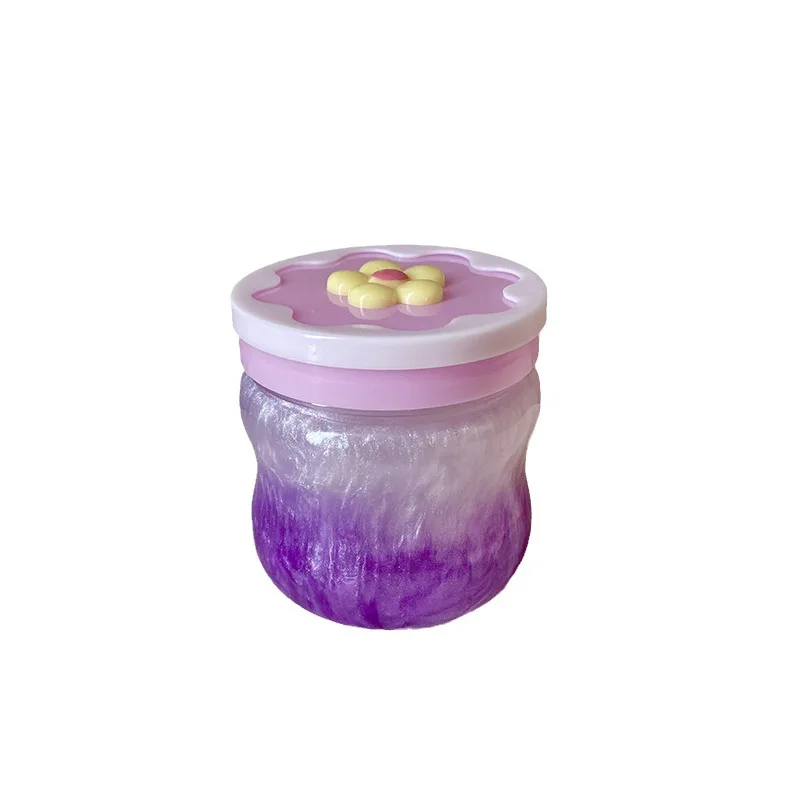 New Product Explosion Stress Relief Toys Aurora Gradients Slime 260g Glittering Crystal Clay