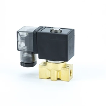 PU-01 Or.1mm  50Bar  NC Brass  1/4in 1/8in Small gas air oil fule water Solenoid Valve with connector type