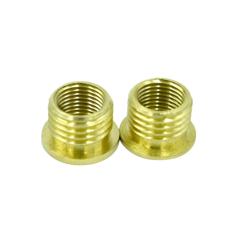 Hot Melt Flat Round Head Threaded Copper Stud Injection Molded Brass Insert Nut For Plastic Housing