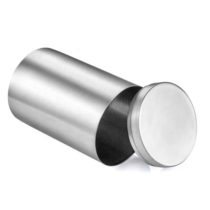 
Custom Stainless Steel Sealed Cans Portable Travel cigarette container Outdoor Smell Proof Airtight herb holder stash jar 