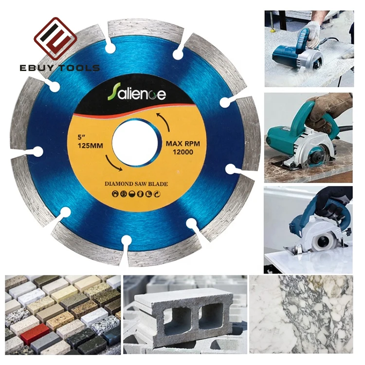 Diamond Compact Circular Saw Blade with 3/8-Inch Arbor Cutting Ceramic Tile, Stone Tile, Backer Board and Cement