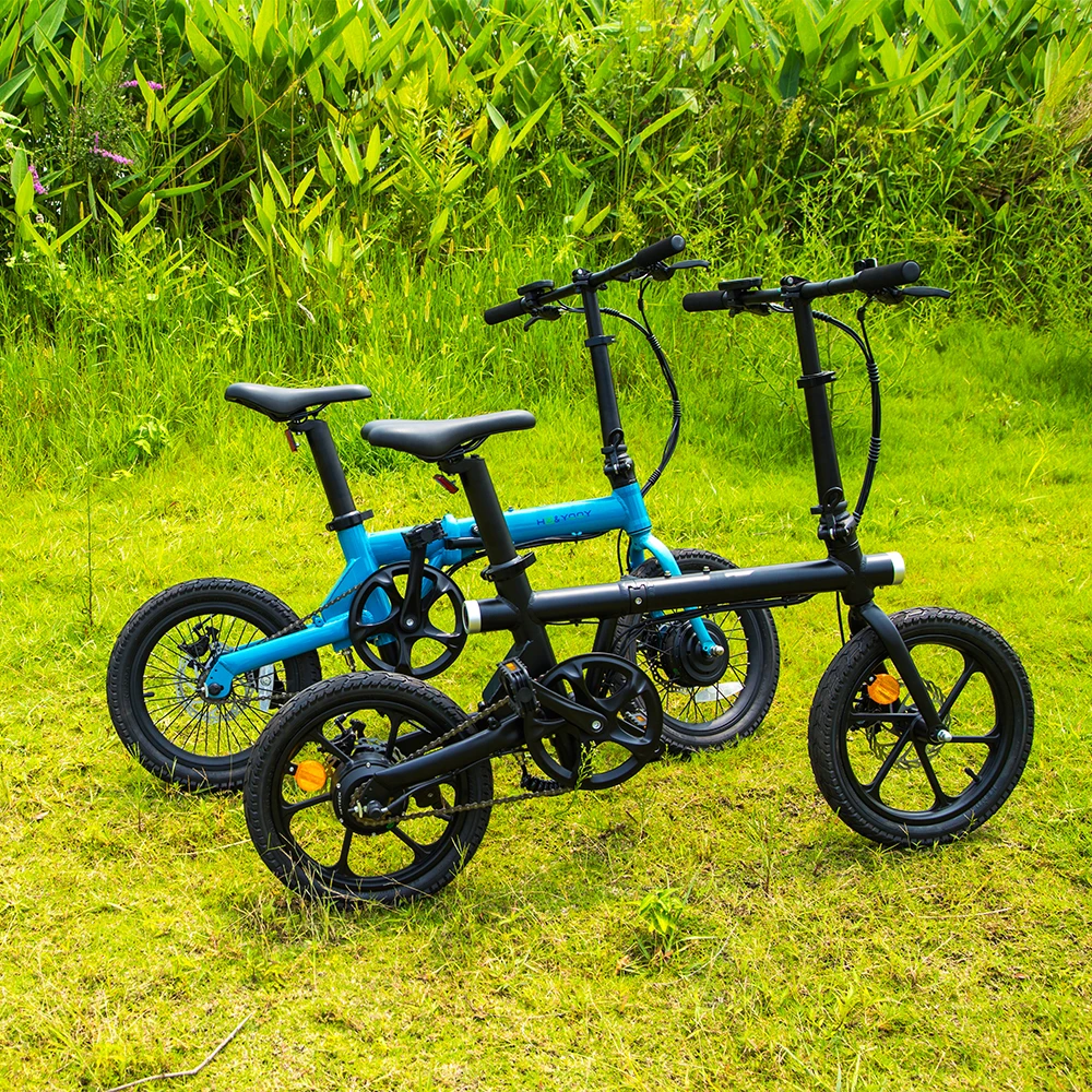 HOTTECH  Ebike electric city bike rechargeable electric bike with 16 inch Kenda tire