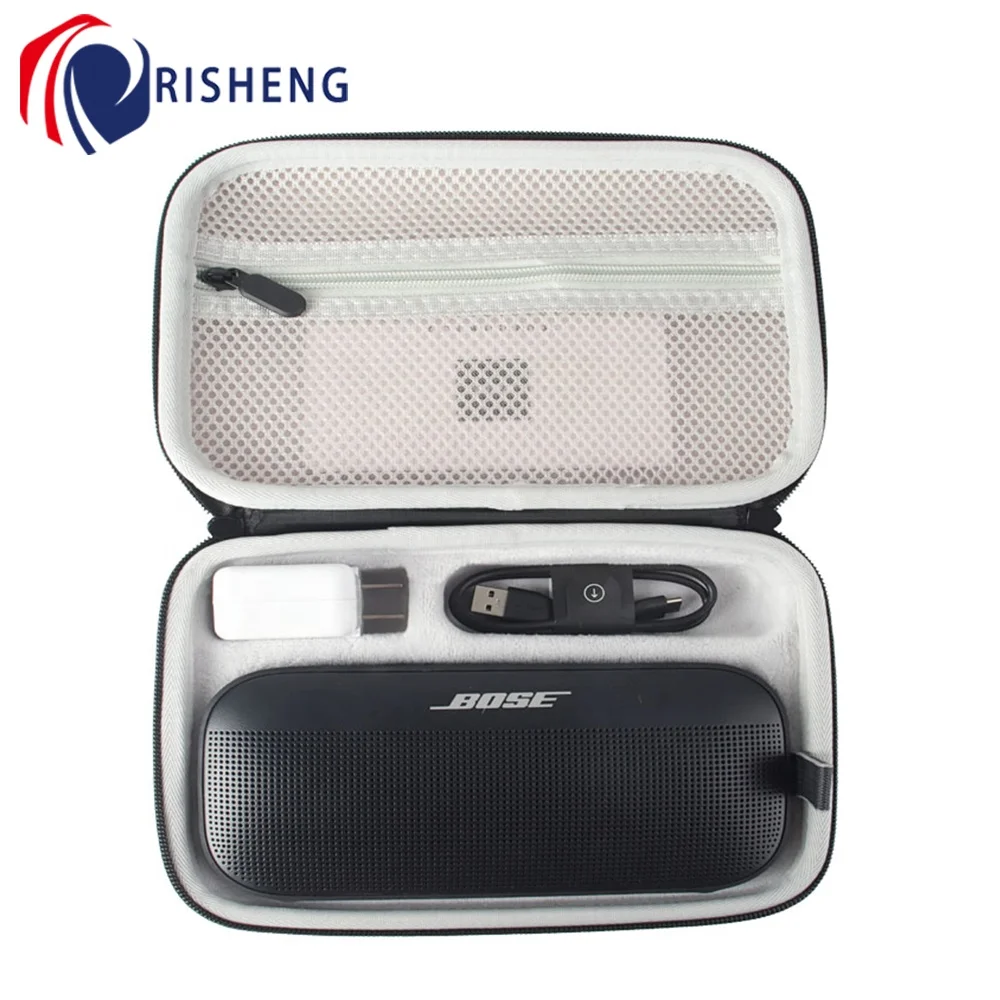 Hard Outdoor Travel Carry Case for Bose SoundLink Flex Bluetooth Wireless Portable Speakers Bag Charger Accessories Organizers