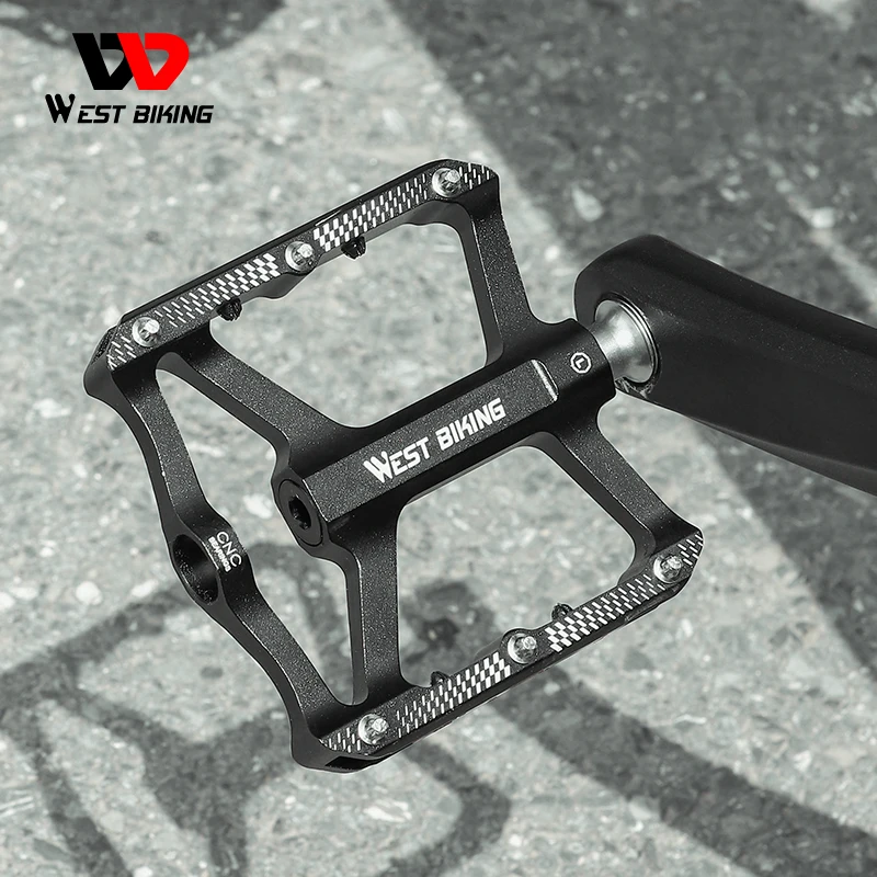 WEST Bike CNC из алюминиевого сплава с 3-мя подшипниками детали для велосипеда прочный легкий расширенный велосипедная педаль