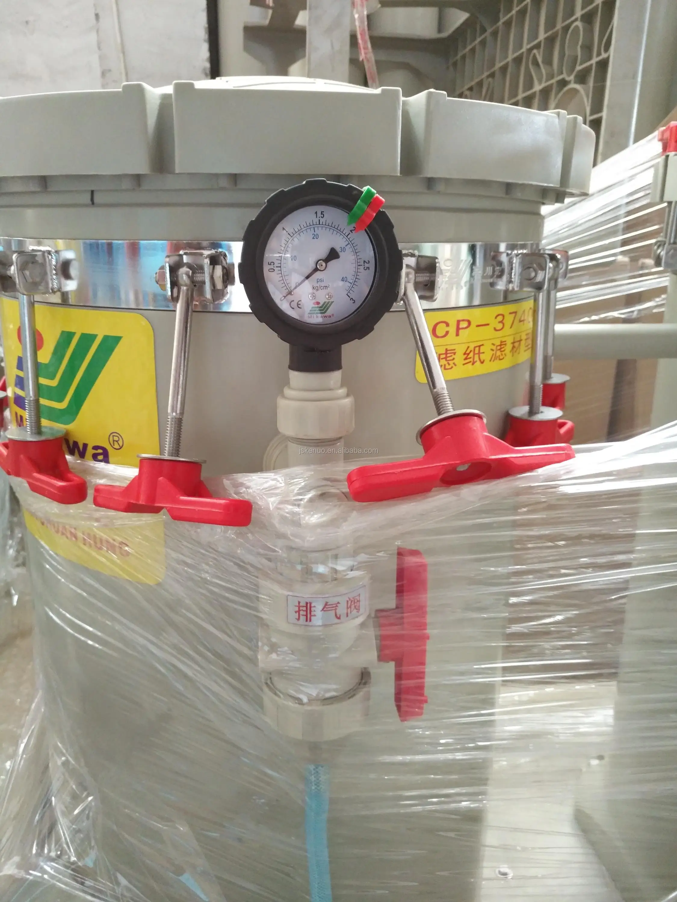 Environmental Titanium filter with PVDF chemical filter housing for zinc/bronze/nickel/copper/silver/gold plating line