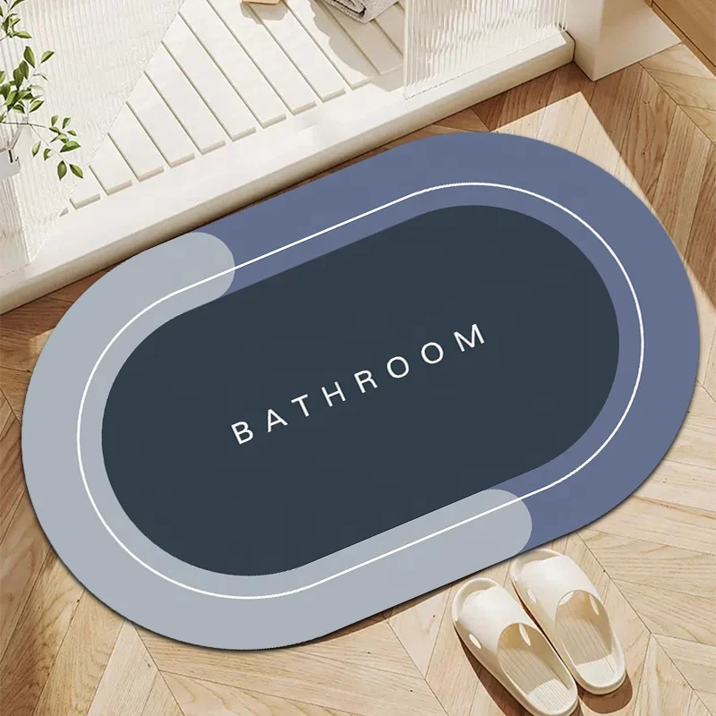 Diatom Mud Floor Mat Anti Slip Diatomite Bath Mat For Bathroom Entrance Doormat Floor Carpet