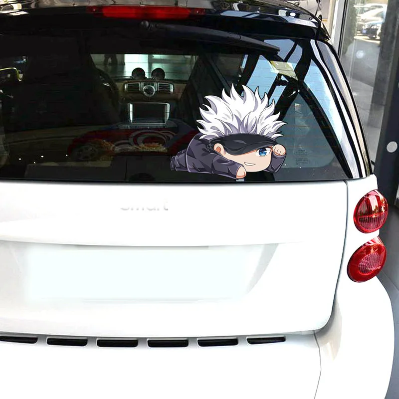 17 design 19cm Big Size Anime Car Reflective Peek Vinyl stickers and decals Fan of Jujutsu Kaisen Car Decoration