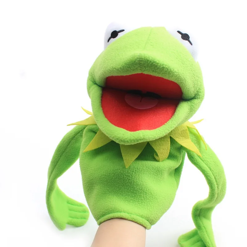 The best-selling frog hand doll Green Frog plush toy can be used as hand puppet belly performance props