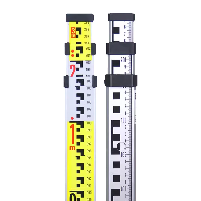 3-meter tower ruler extra thick national standard export ruler level gauge extendable scale Leveling Staff