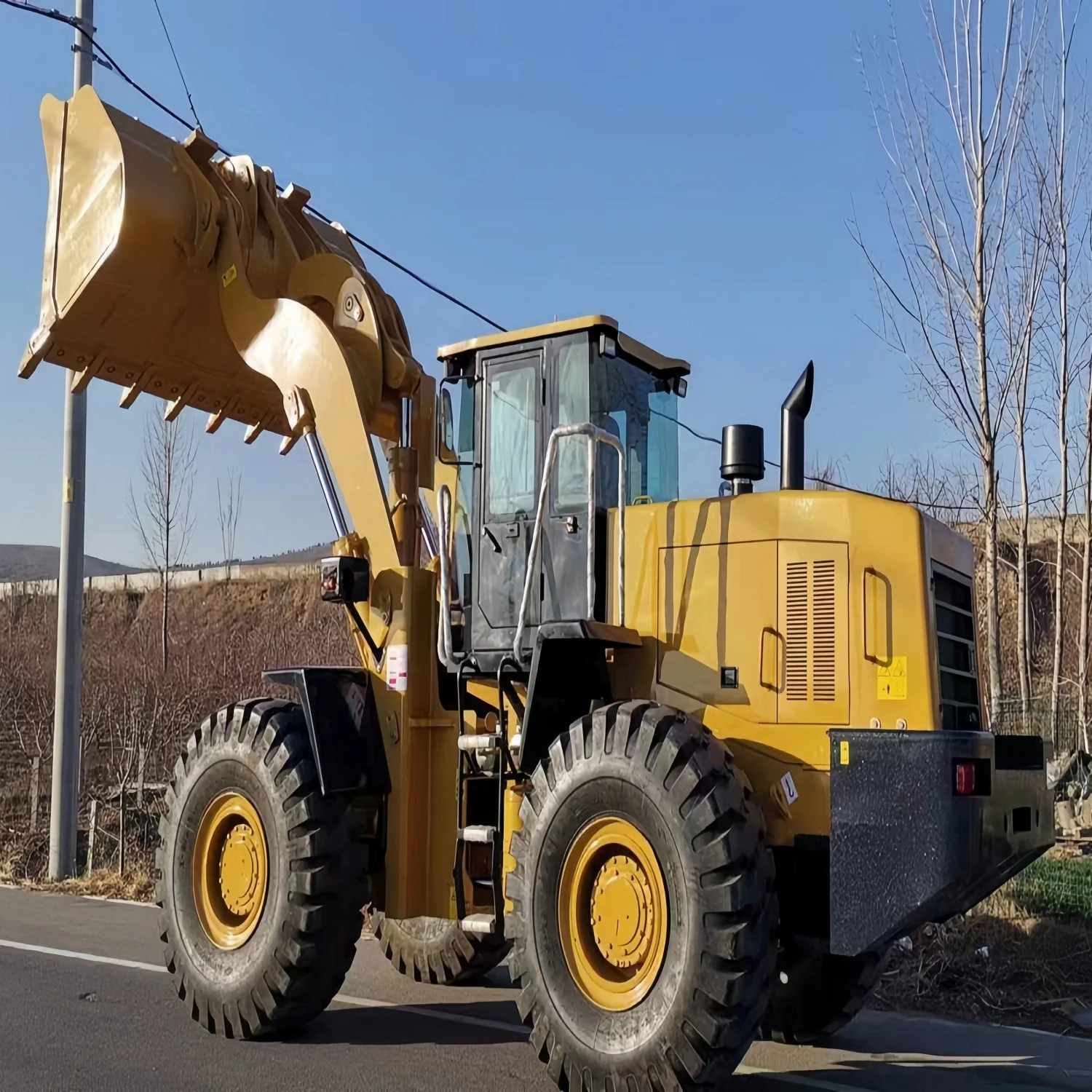 China 6 TON 7 TON 8 TON 9 TON Mini Front Wheel Loader with Bucket for Sale
