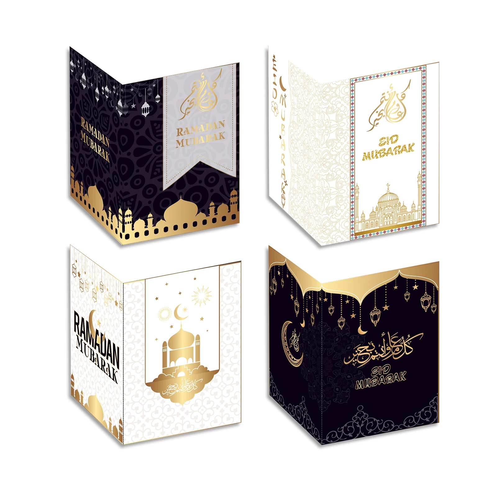 HK004 Eid Mubarak mulim Ramadan Party пригласительный стол для стола Место открытки поздравительные и конверты