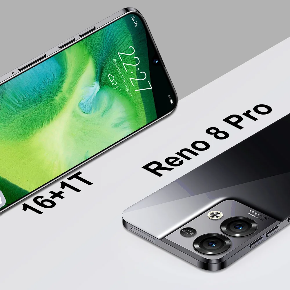 Top Selling and The Cheapest Wholesale Price Original Smartphone Reno8 Pro 16gb+1tb Full Screen Mobile Phone