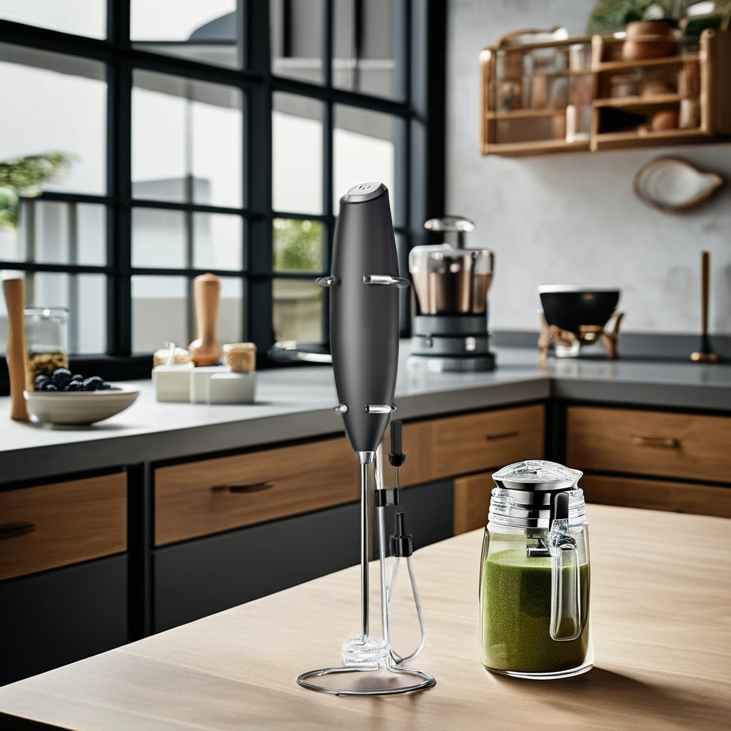 Zilong Automatic handheld milk frother with battery Handheld Foam Maker for Lattes Cappuccino, Frappe, Matcha, Hot Chocolate