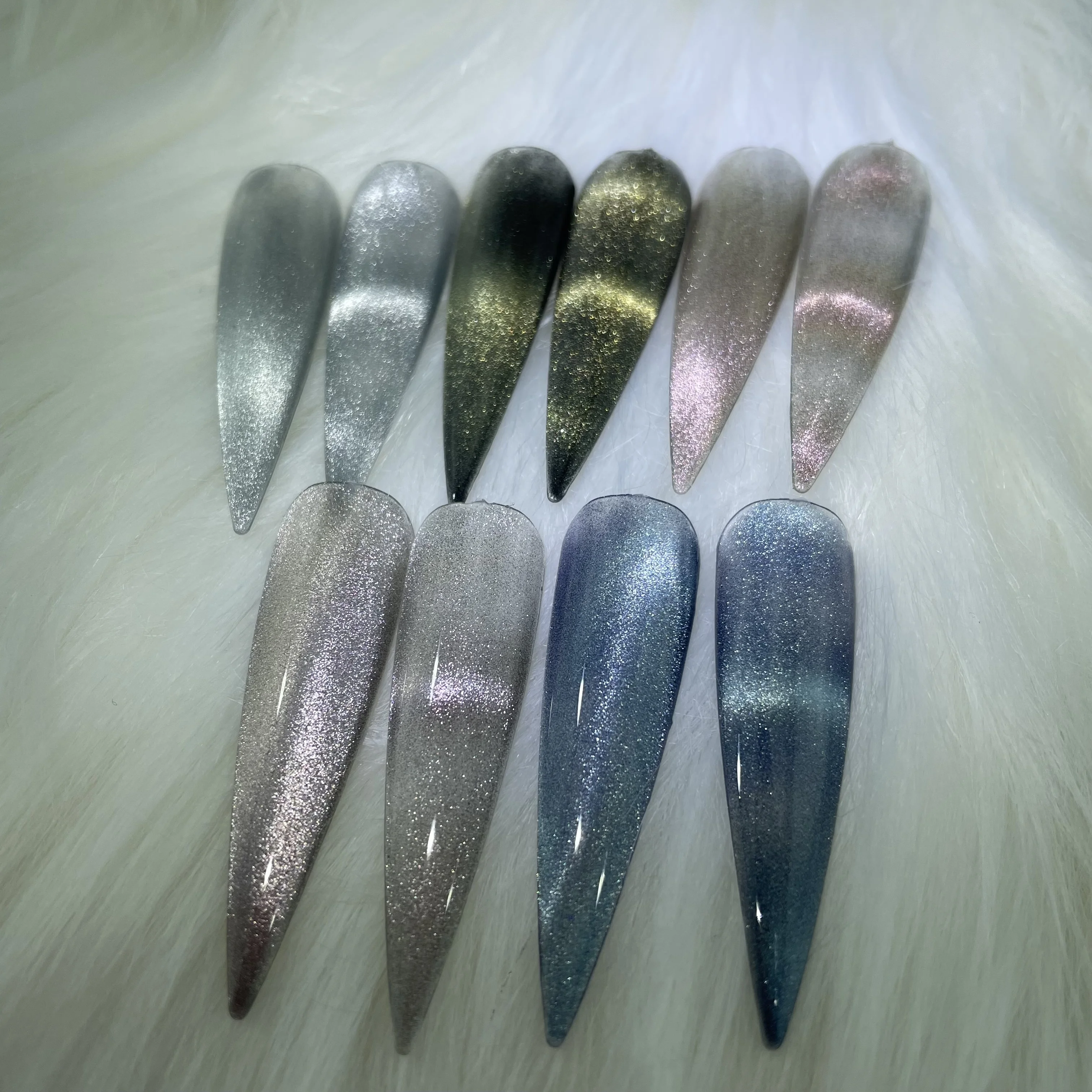 Sheenbow Factory wholesale super shiny metallic silver gold red purple blue cat eye chameleon pigment