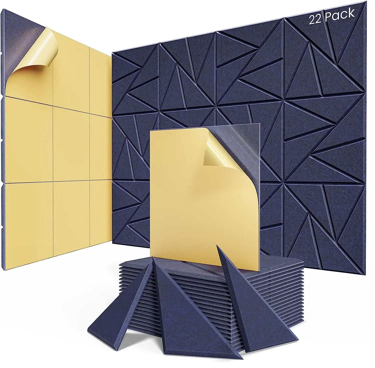 New Design Square Polyester Sound-Absorbing Board 100% Fiber Decorative and Functional Soundproofing Improves Sound Quality