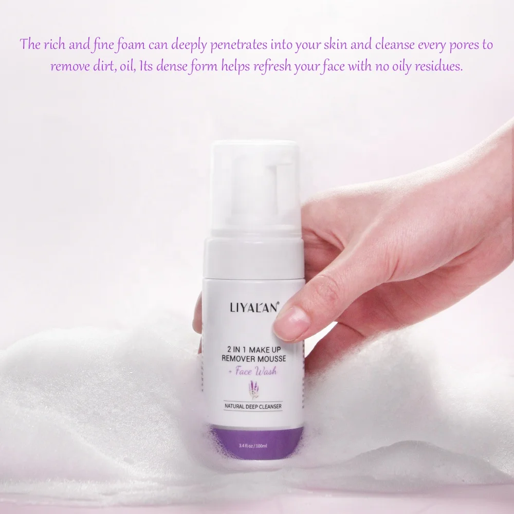 Custom Korean Makeup Remover Face Wash Amino Acid Oil Control Facial Foam Cleanser Organic Fruit Cleansing Mousse
