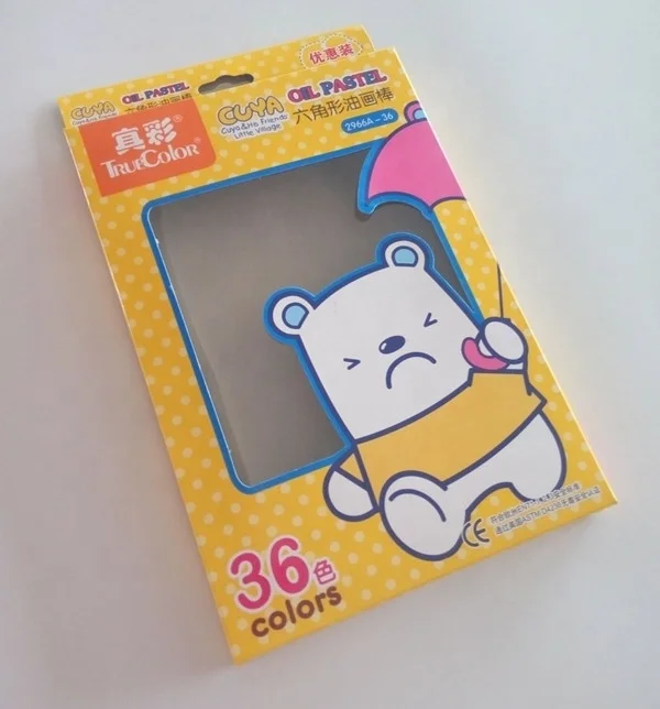 cardboard material CMYK printed paint pen box packaging with insert manufacture in shanghai