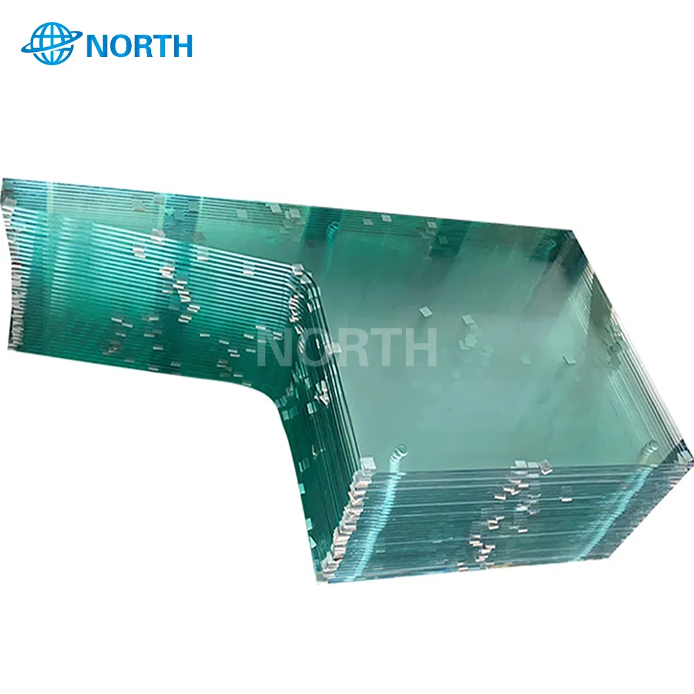 8mm clear aluminium profile double tempered glass wall windows for home