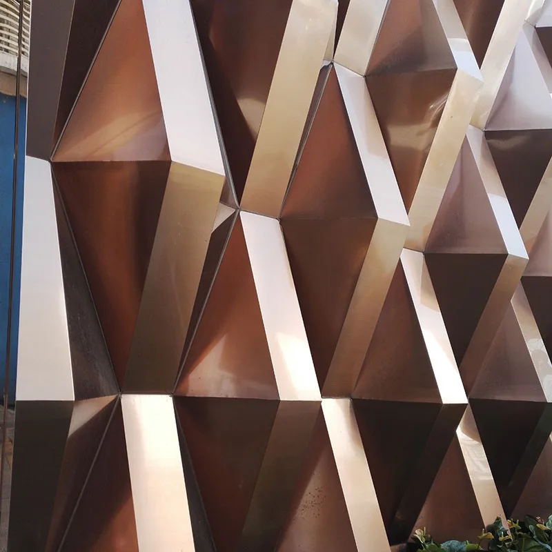 OEM Fireproof and Waterproof Stainless Steel Panels External Aluminum Cladding for Metal Facade Decoration