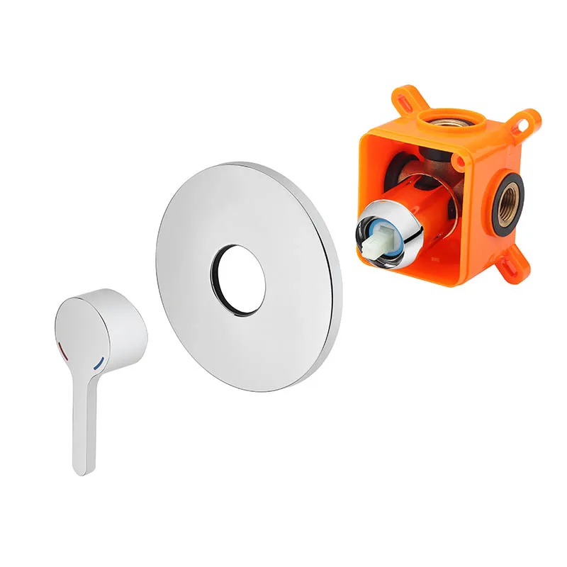 Hot Sale Bathroom In Wall Faucet Chrome Single Handle Concealed Mixer