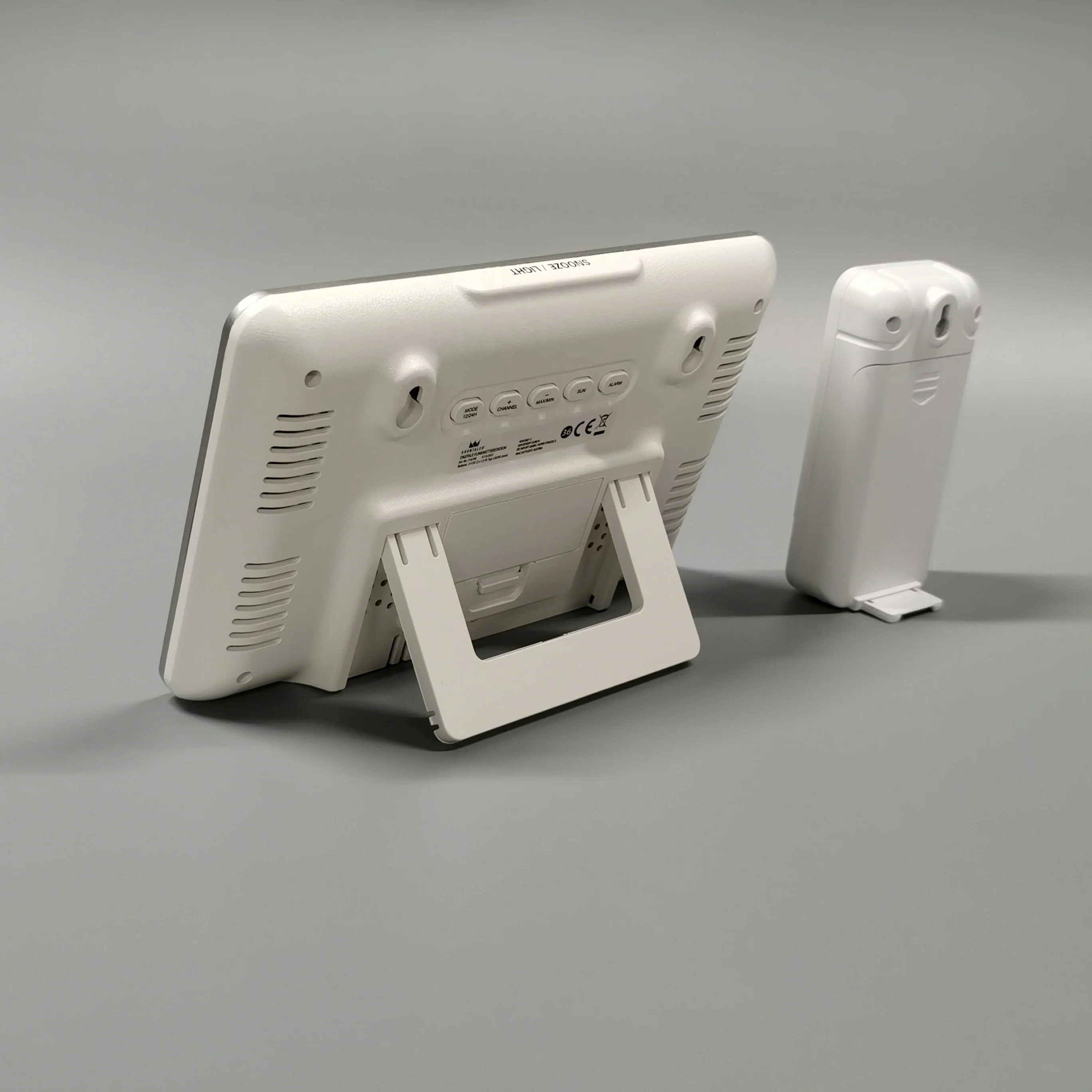 Wholesale Digital Weather Station Clock Plastic Flat Clock Outdoor Desktop Use USB Factory Direct Office Living Room OEM/ODM