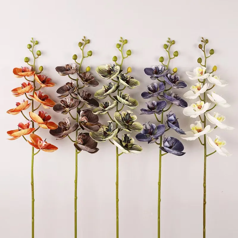 Hot Selling Artificial Orchid Petals Flowers Real Touch Phalaenopsis Flower For DIY Craft Home Wedding Party Decorations
