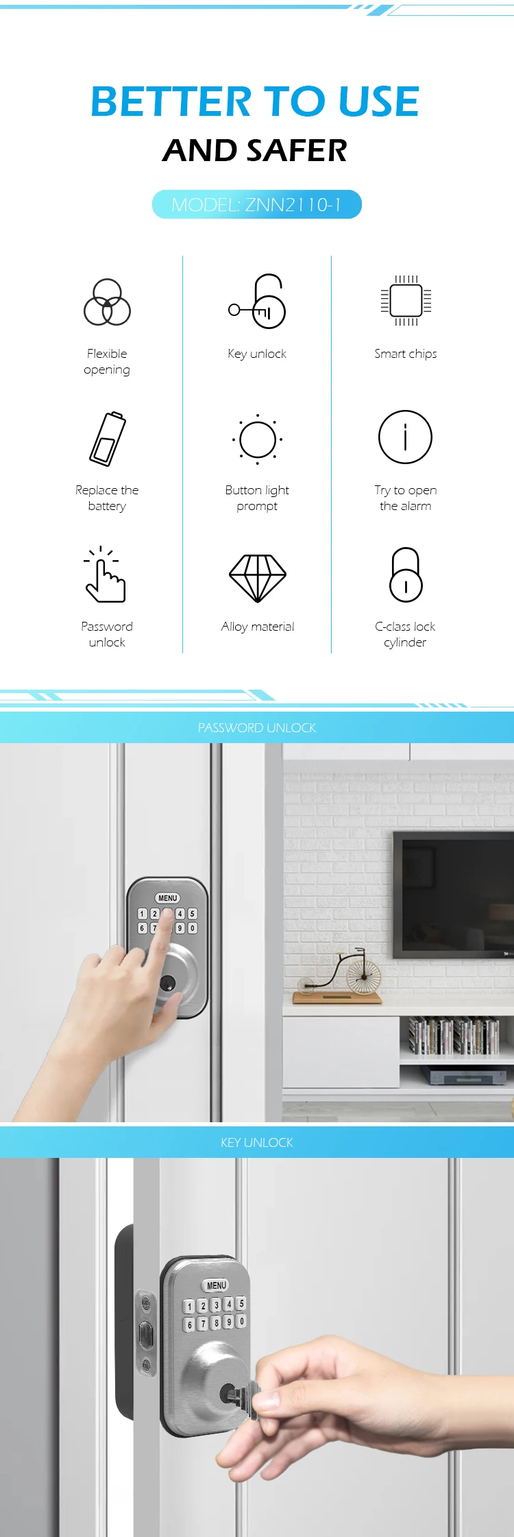 ZNN2110-1 deadbolt 4