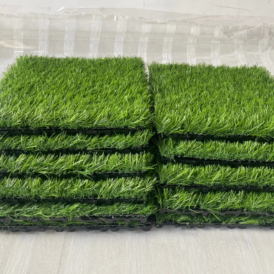 High quality GWV artificial grass tiles for balcony garden decoration garden landscape  tiles reasonable price