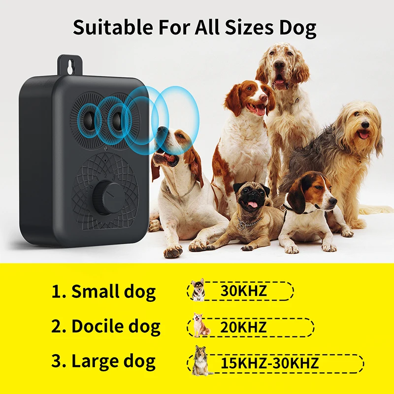 Outdoor Dog Trainer Stop Barking Anti Bark Control Devices Ultrasonic Dog Bark Deterrent