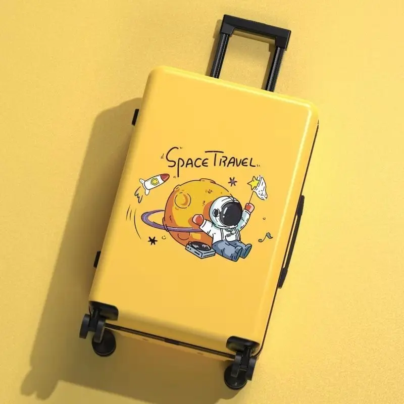 Astronauts luggage Suitcase Luggage Pp cartoon travel password box student small fresh trolley case suitcase men and women