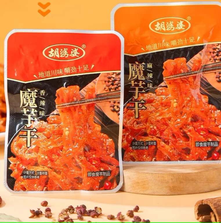 Wholesale Chinese Delicious Healthy Vegetarian Snacks Konjac Sticks Squid Instant Snack Konjac Mala