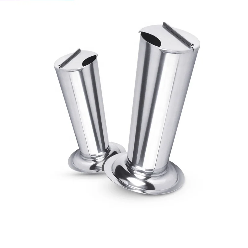 Stainless Steel Jar Steriliser Container Inverted Conical Clamp Barrel With Cover Stainless Steel Tweezers Bucket