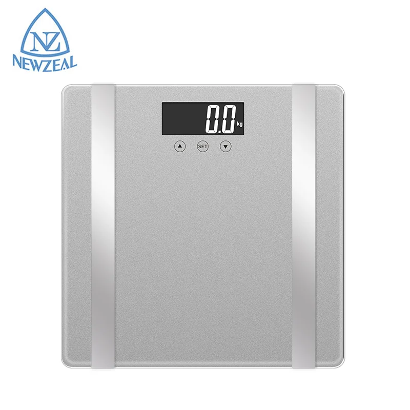 Hot Selling Tempered Glass 180Kg 396Lb Calorie Count BMI Analyzer Balance Electronic Digital Weighing Body Fat Scale