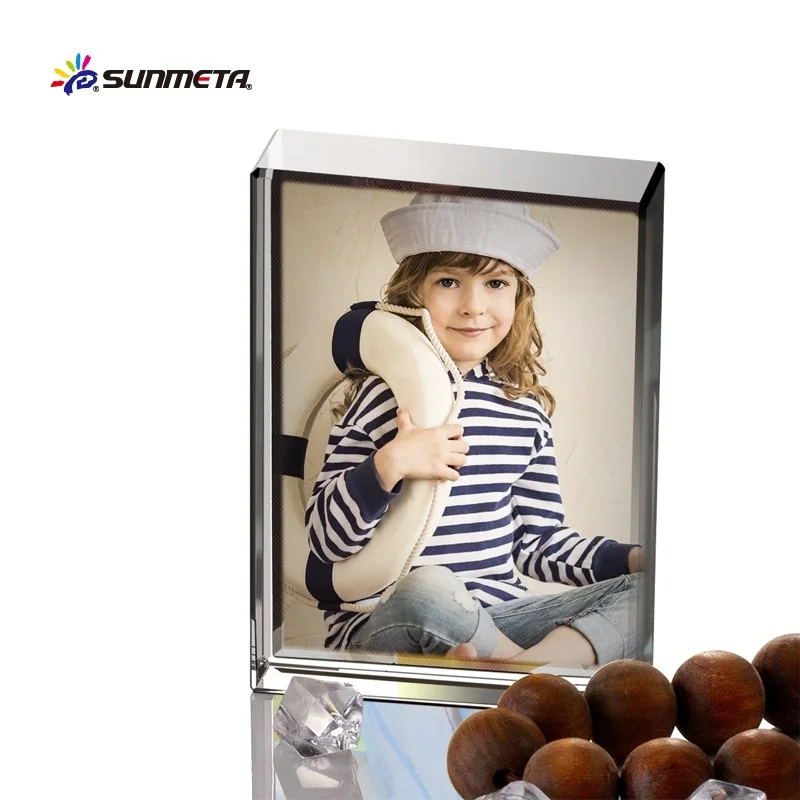 sunmeta company supply blank sublimation crystal trophy sublimation crystal phone frame