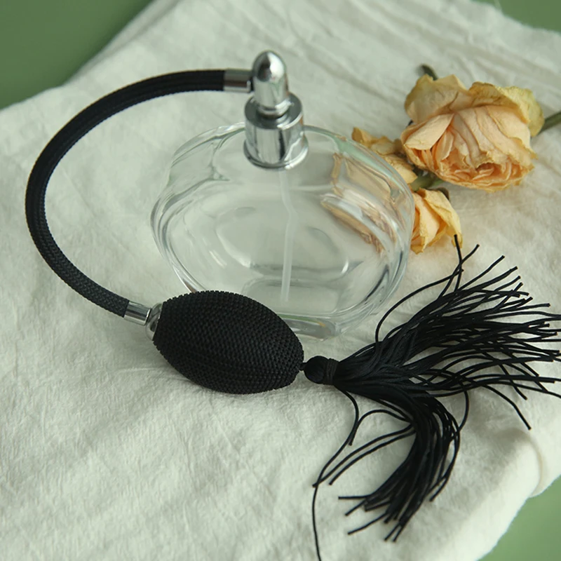 Heart Shaped New Design Women 50Ml 75Ml Glass Sprayer Pocket Perfume Bottles Girl With Pump Sprayer