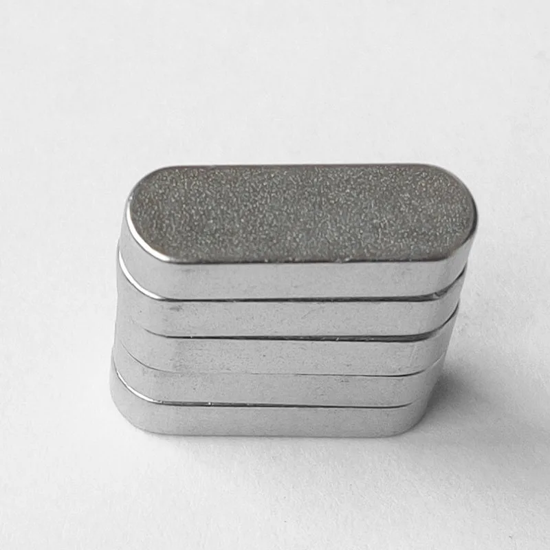 Magnetic Materials Customized Semicircular Flat Magnet Runway Button Round Neodymium Magnet Price N52 Ndfeb Magnet