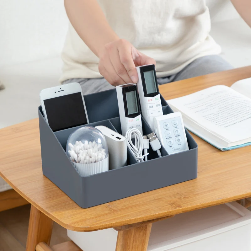 Wholesale Multi-Function Plastic Desktop Storage Box For Sundries Office Desk Stationery Organizer