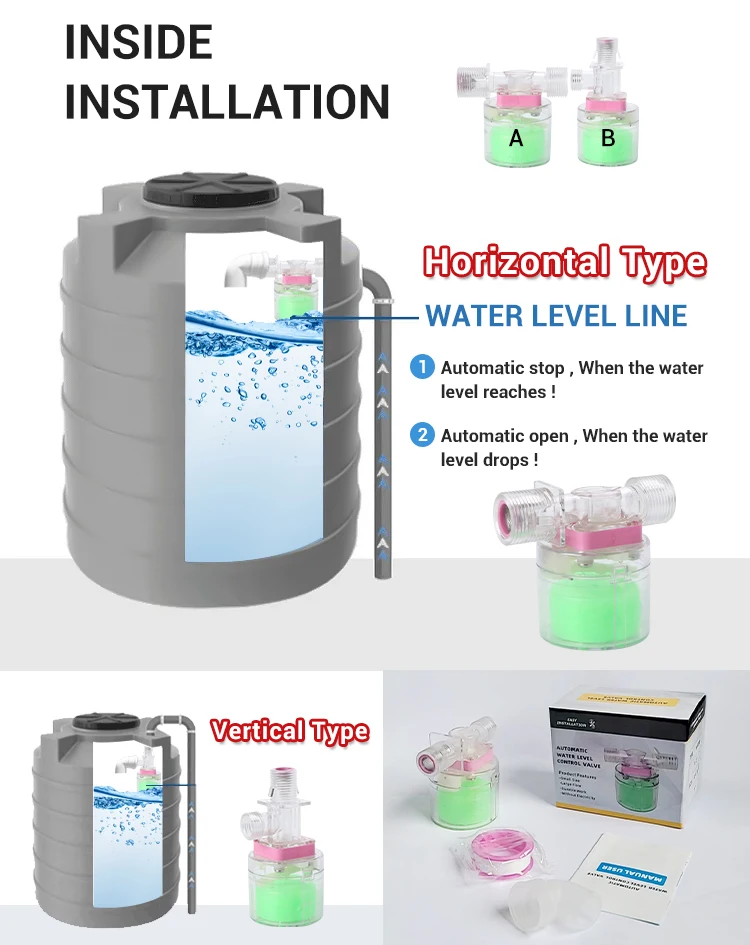 OEM valve Inside Horizontal Water level control factory manufacturer