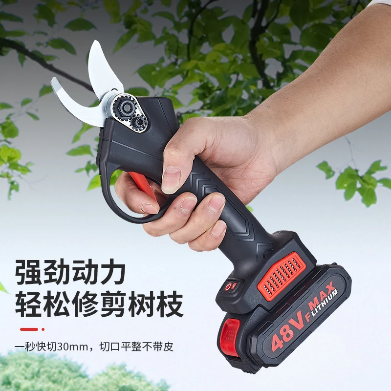 Professional 21V Battery Powered Garden Tree Pruner Electric Lithium Battery Cordless Branch Cutter Pruning Shear
