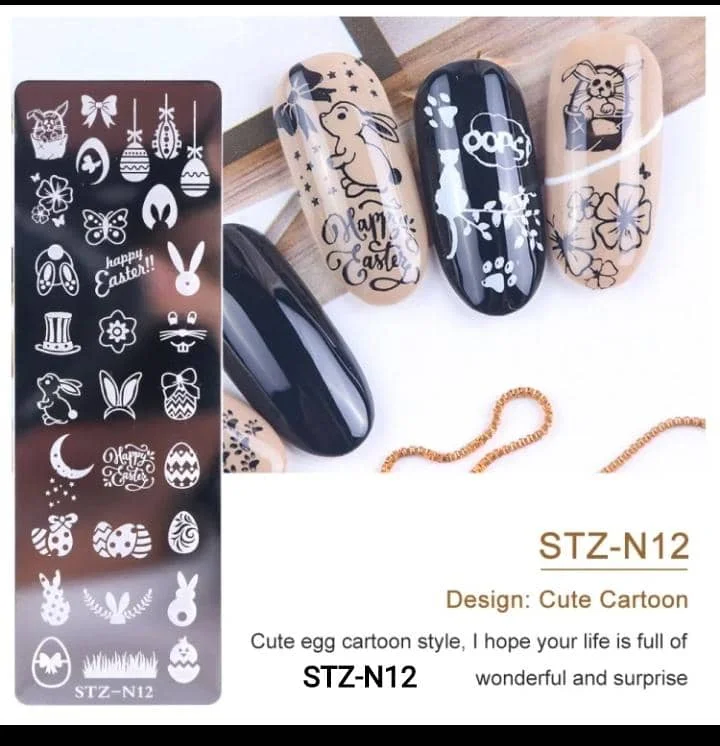 nail stamping plate Butterfly Petal Nail Art Transfer Steel Plate Retro  Nail Template Stamping Plate