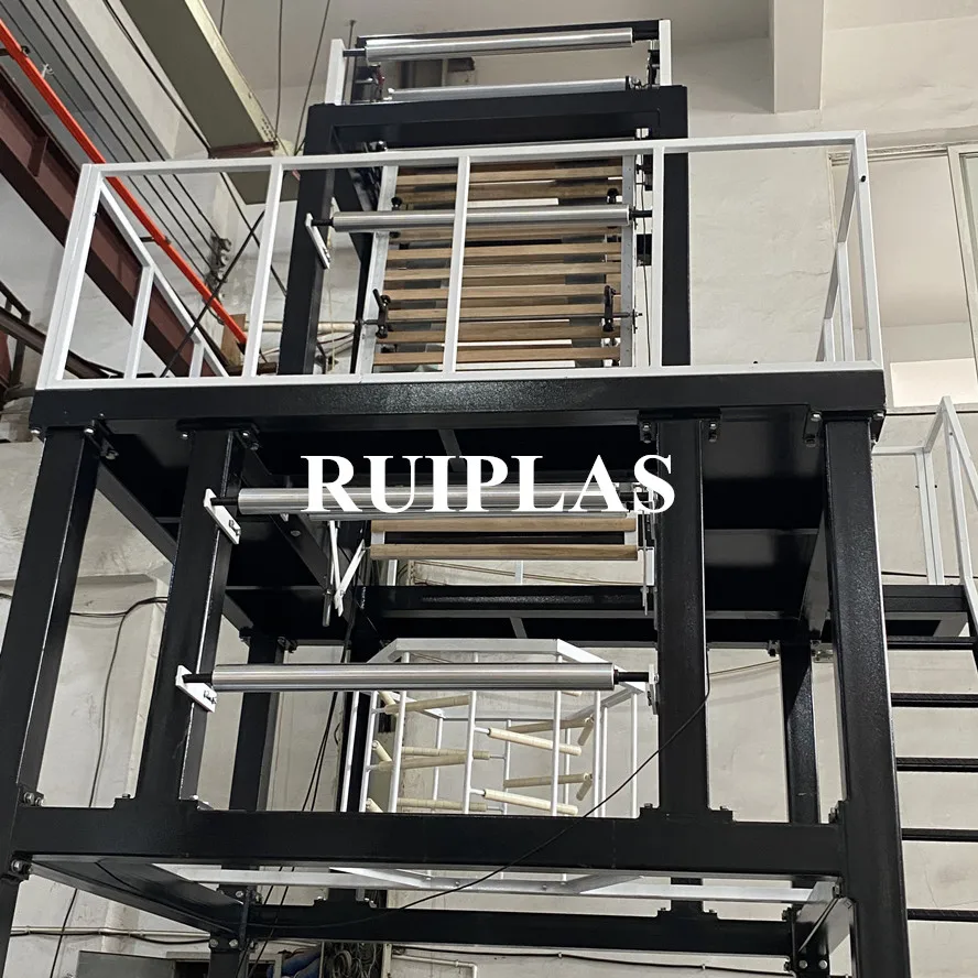 Hot sale three layer ABA Plastic Shopping Bag Extruder Machine for biodegradable bags