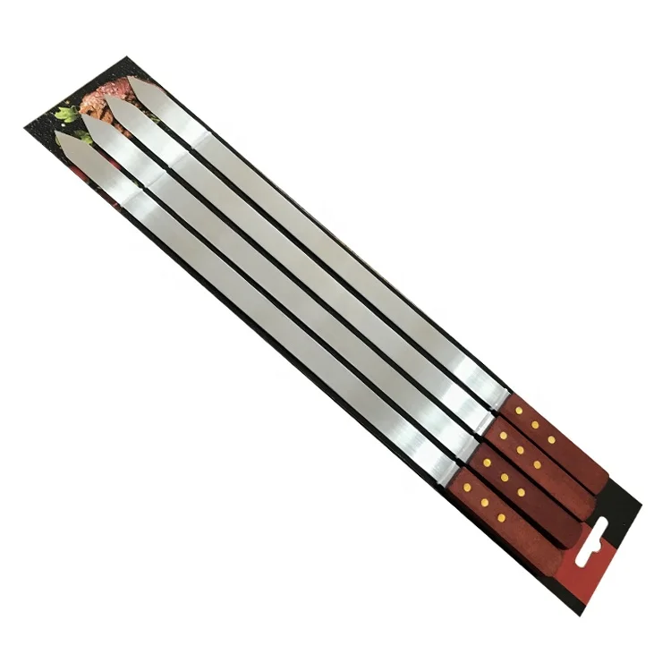 Гавайская гитара 23 дюймов ширина 1 дюйм, широкий дял шашлыка из нержавеющей стали