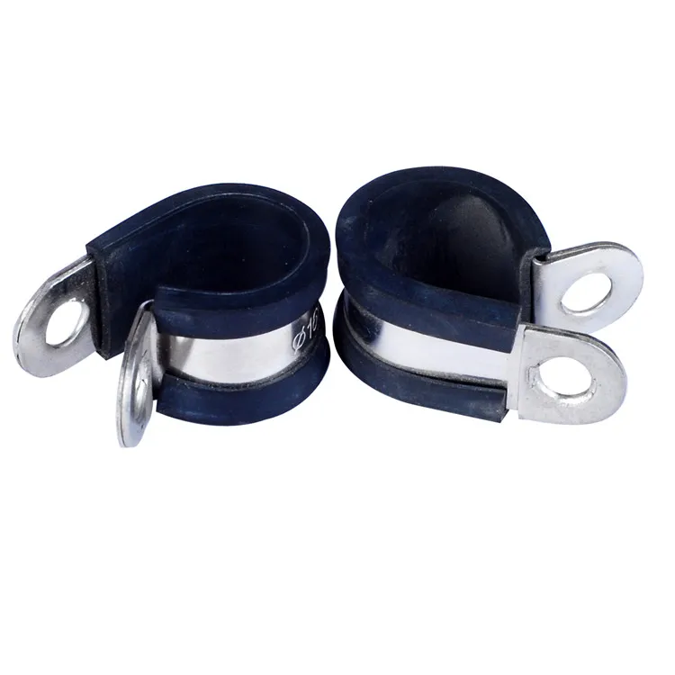 EPDM Rubber Stainless Steel Lined P Pipe Clamp Tube Clamp
