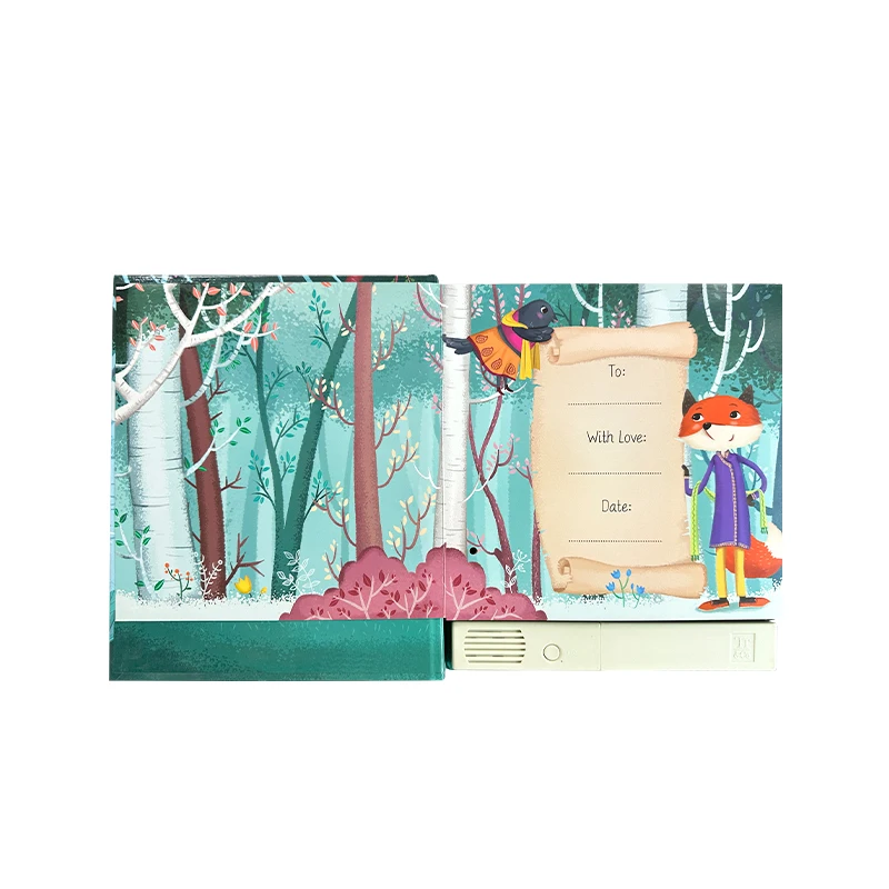 Factory Wholesale Kids Cartoon Flip Sound Book Recordable Storybooks Educational Toys