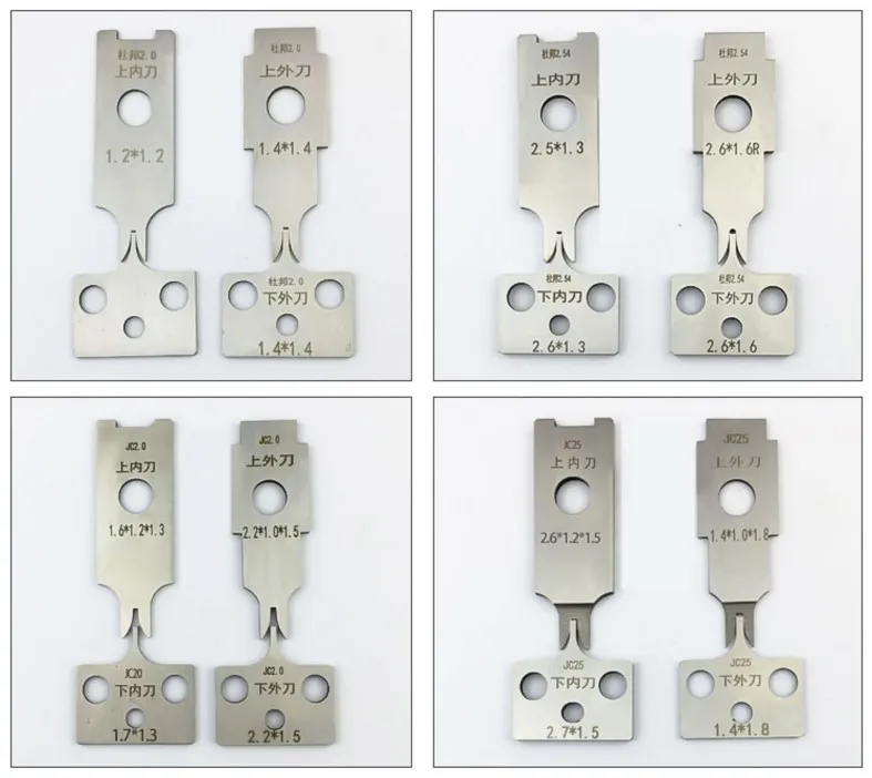 High quality crimping terminal OTP V blade crimp machine flat blades knives