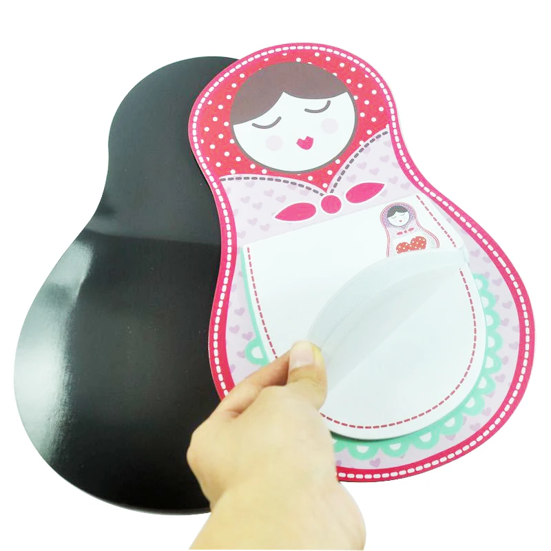 Wholesale new advertising gift magnet note pad / Russian style fridge magnet memo