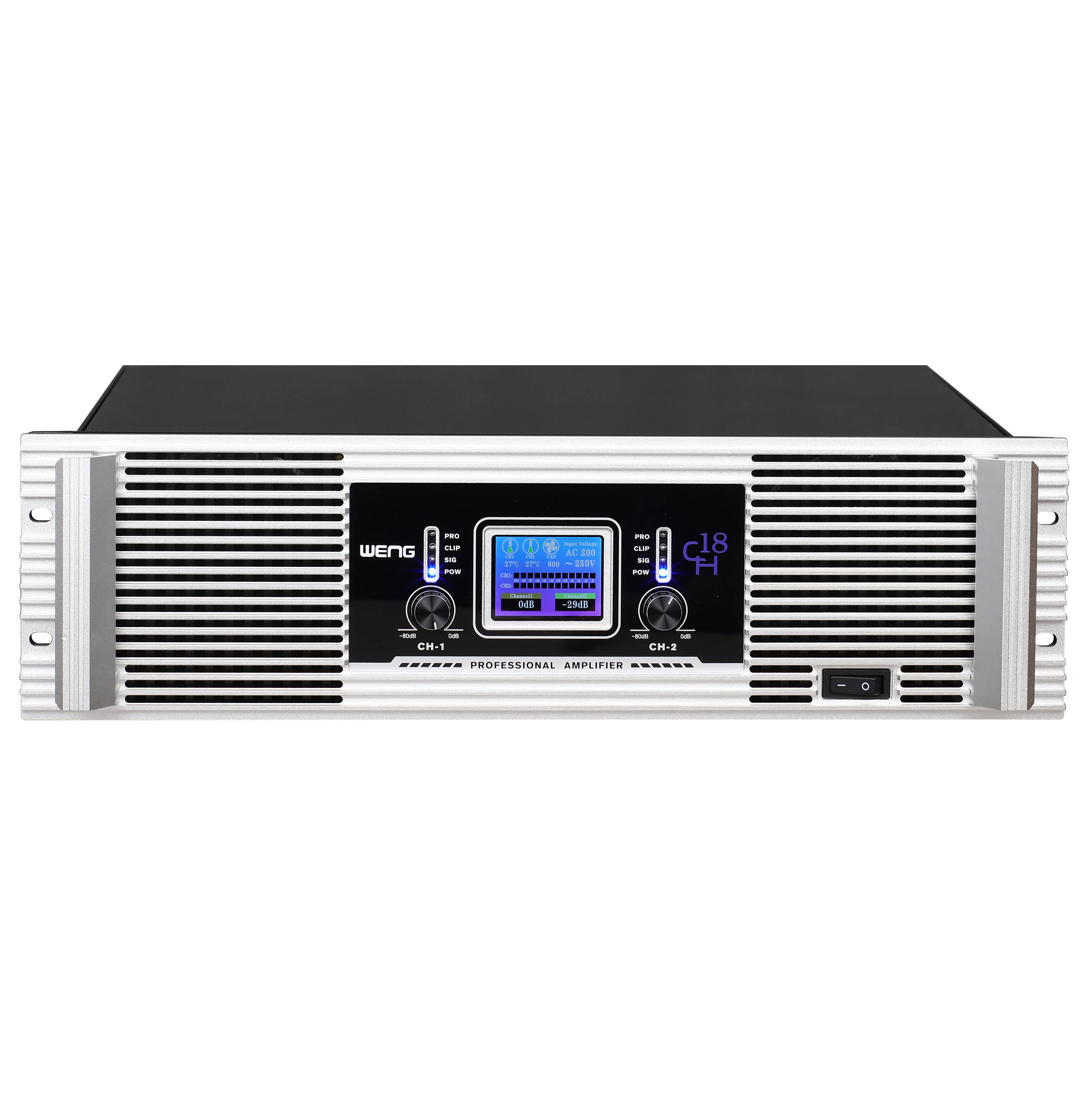 EIF BG22000 2 channels class H outdoor audio 8000 watt stereo professional sub woofer amplifier stable at 2ohm