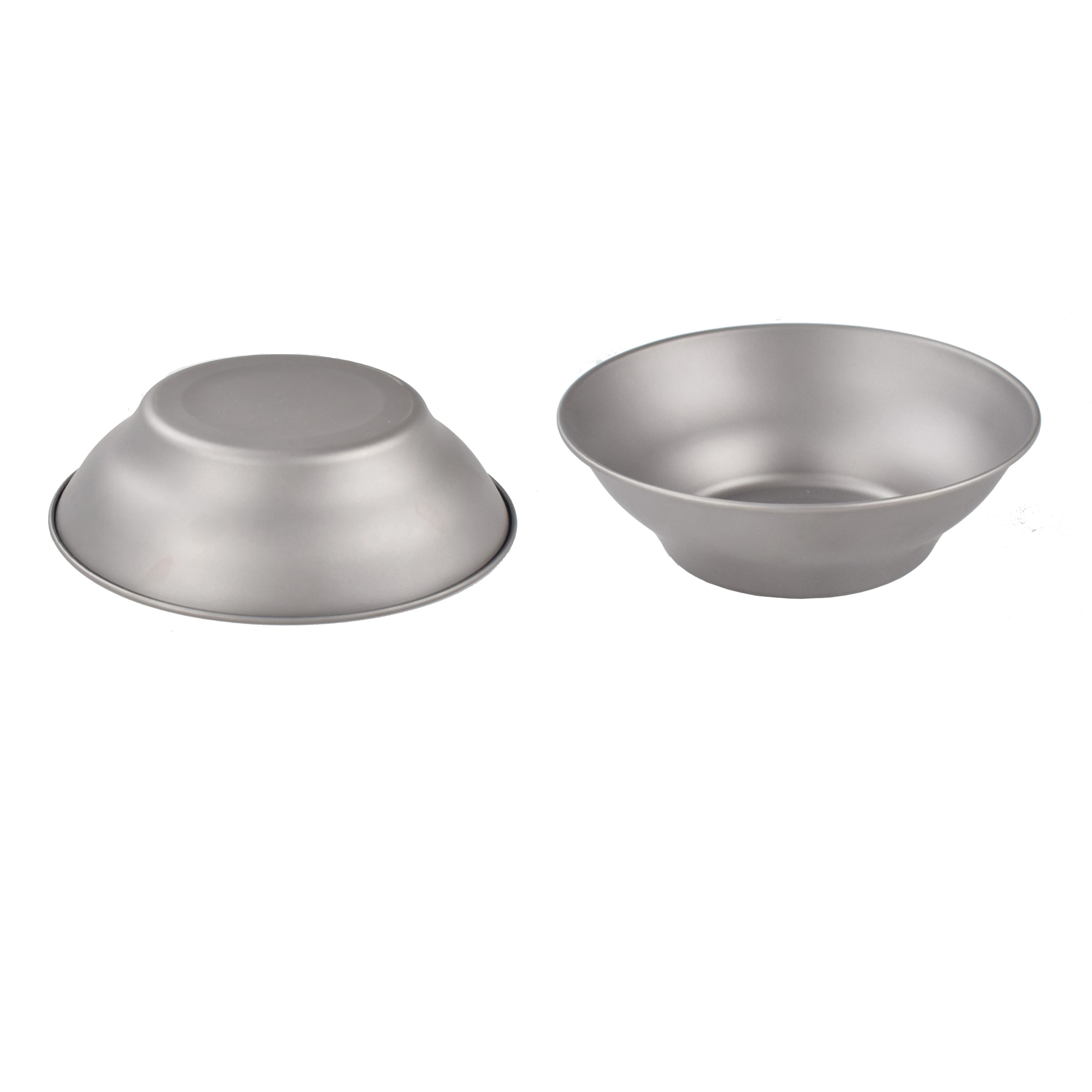 
800ml Titanium camping single-walled dish, large capacity bowl;salad bowl; 