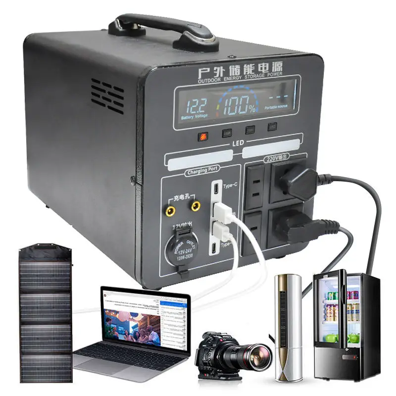 540000mAh 600W 1700W 3000W AC/DC Outlets Backup Lithium Battery Home Energy Storage Power Supply Outdoor Portable Power Stations